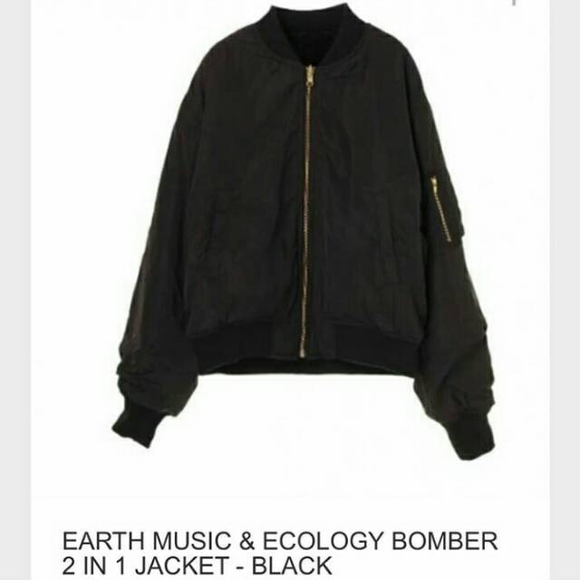 EARTH MUSIC & ECOLOGY BOMBER JACKET