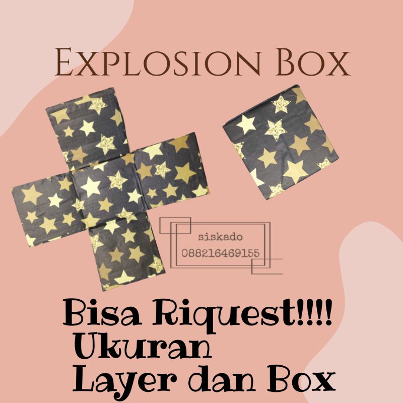 Explosion box snack/Box Snack/ Box suprais/Box Tanpa Snack