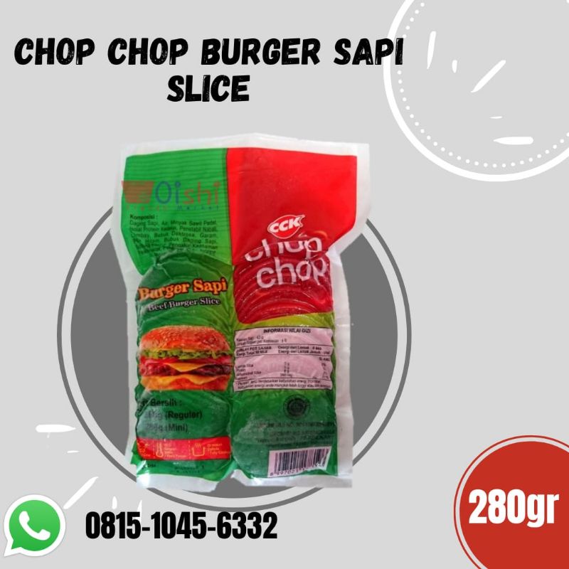 

chop chop burger sapi slice 280gr