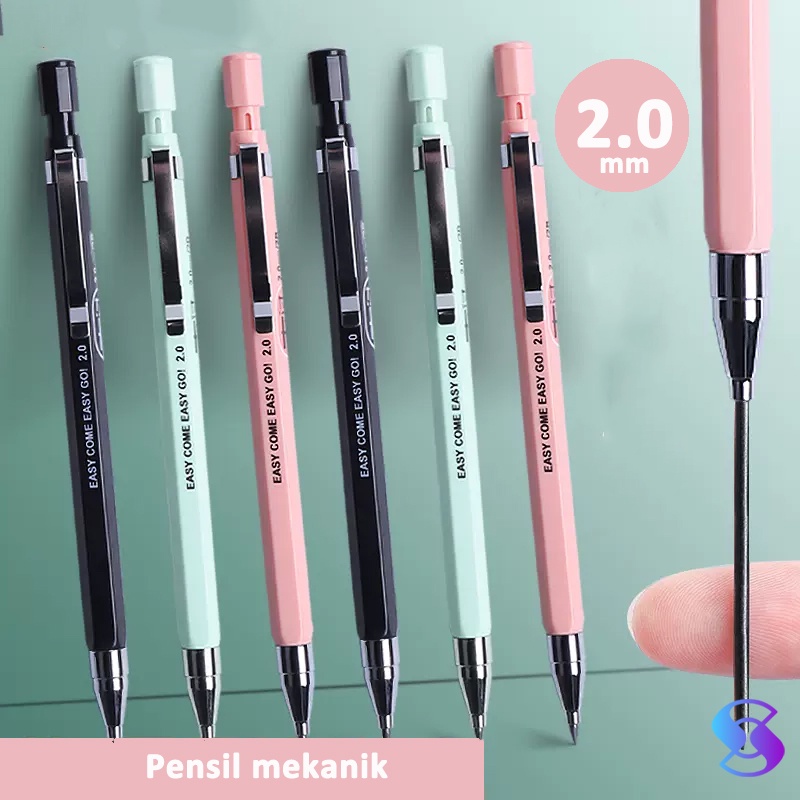 Jual Pensil Mekanik 2.0mm/ Mechanical Pencil Graphite Lead Automatic