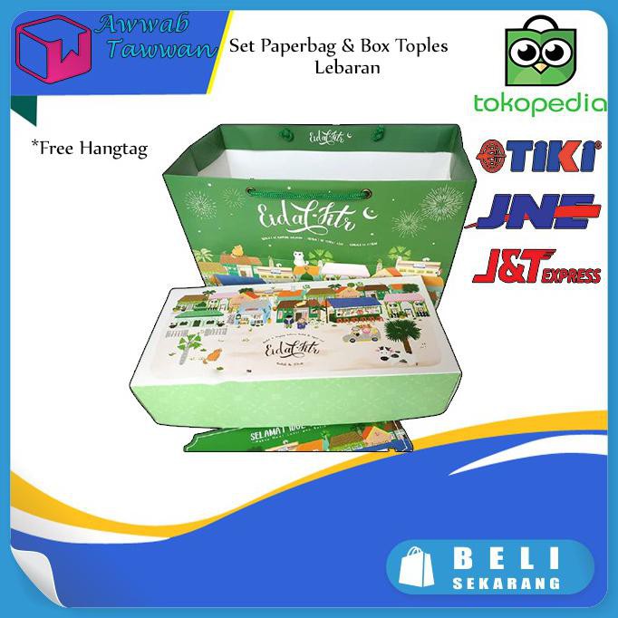 

Paperbag + dus kue kering lebaran/ box toples idul fitri