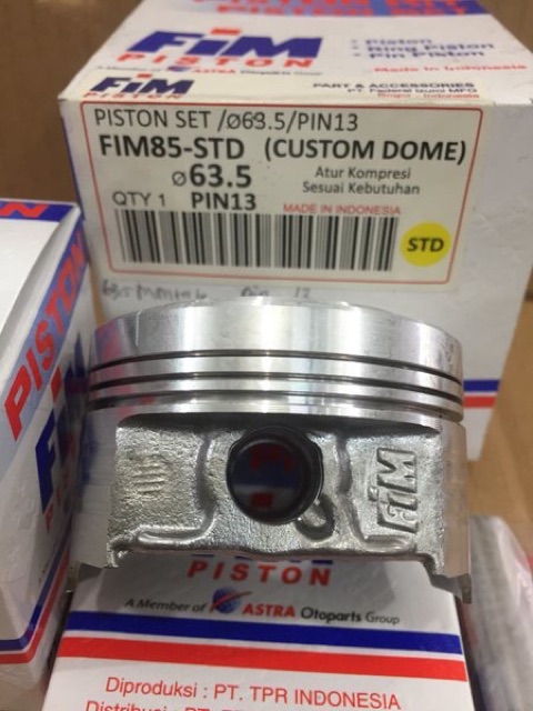 Seher piston kit fim mentah 63.5mm 64mm 64.5mm 65mm pin 13 14 15-2