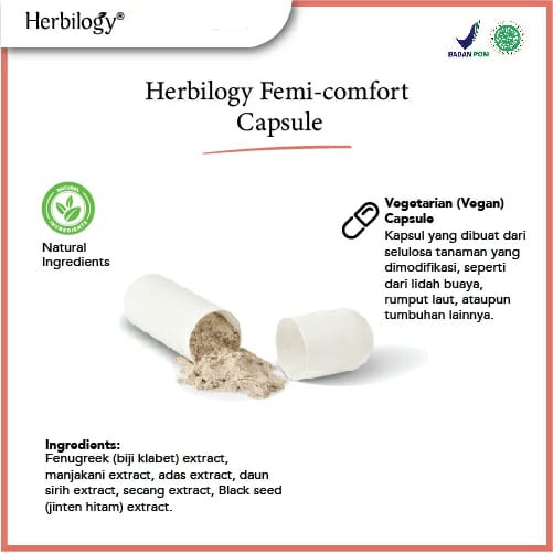 Herbilogy Femi Comfort - Haid 60 kapsul