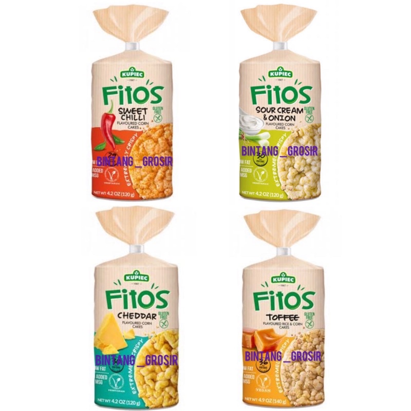 

Kupiec Fitos / Sour Cream and Onion / Sweet Chilli / Cheedar / Toffee / Rice / Corn / Cake / Cakes