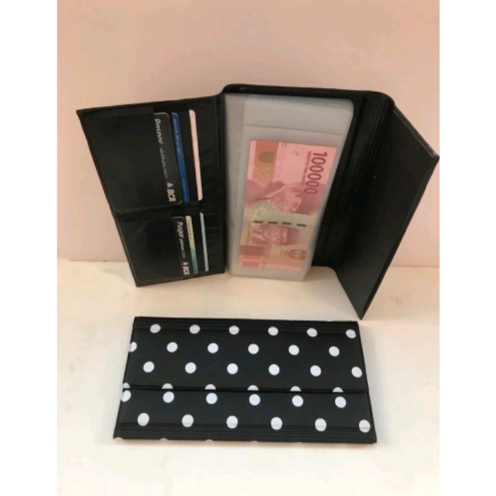 Dompet wallet organizer tipe jangkar/pulkadot dompet bulanan