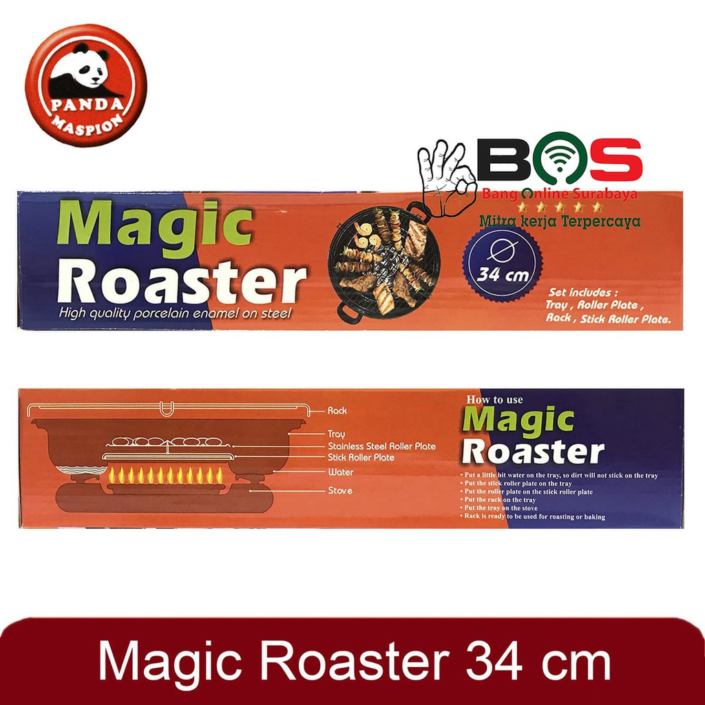 Magic Roaster Maspion Alat Pemanggang Panggangan Kompor 34 CM Maspion