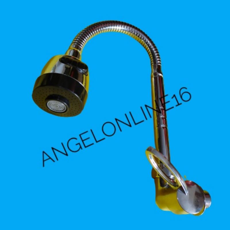 Kran cuci piring flexibel/kran angsa cuci piring flexible kepala besar