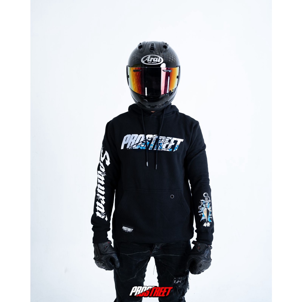 HOODIE | PROSTREET | SAMURAI V.2 | NEW | ORIGINAL - Hitam