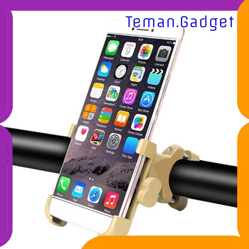 TG-IB343 INIU HOLDER HANDLEBAR SEPEDA MOTOR SMARTPHONE FULL METAL BODY - C-1