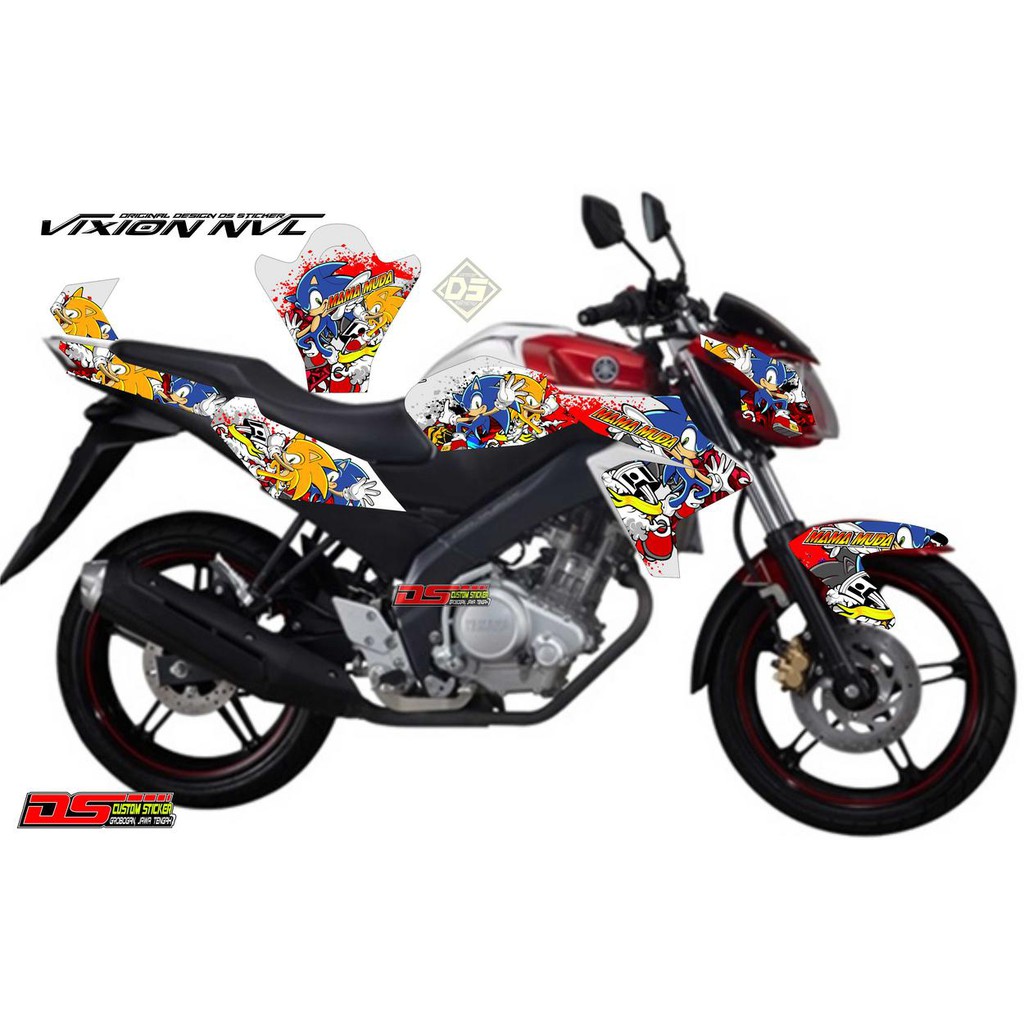 Decal Stiker Vixion Motif Sonic Shopee Indonesia