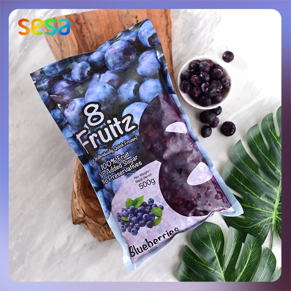 

8 FRUITZ Blueberries Frozen 500gr - Buah Beku