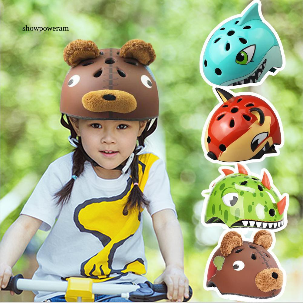 Spam Helm Sepeda Ultra Ringan Motif Kartun Lucu Untuk Anak Anak