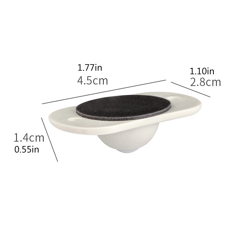 4pcs/set 360° Rotation Self-Adhesive Swivel Casters Universal Furniture Wheel Castor Roller for Storage Box Platform Dustbin Paste Pully