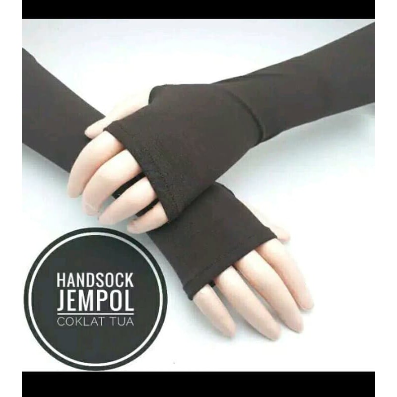 [HUSNA HIJAB] Handsock Jempol Polos / Hensok Polos / Manset Jersey