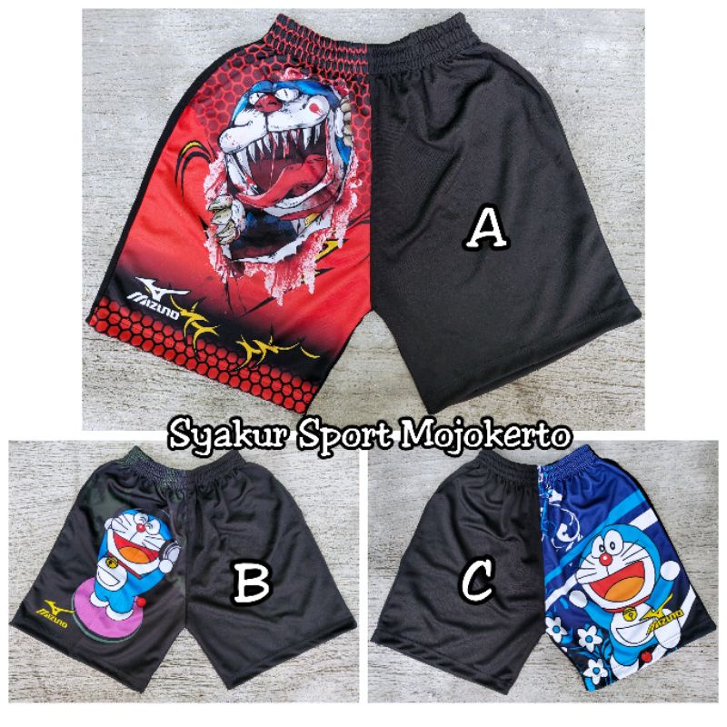 Celana Voli Print Sebelah Motif Doraemon