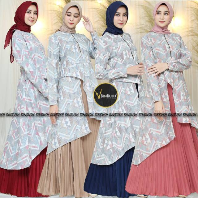 Adelia set tunik by binbush | Ori