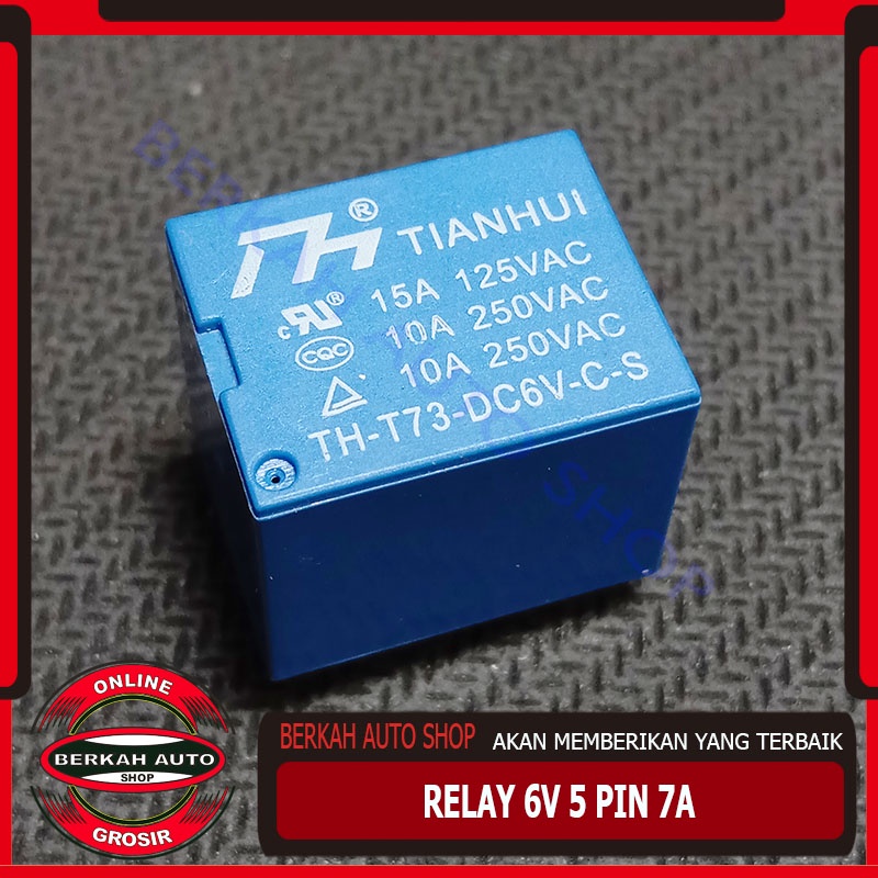 Relay tianhui 6V 5Pin - relay 6volt 5pin