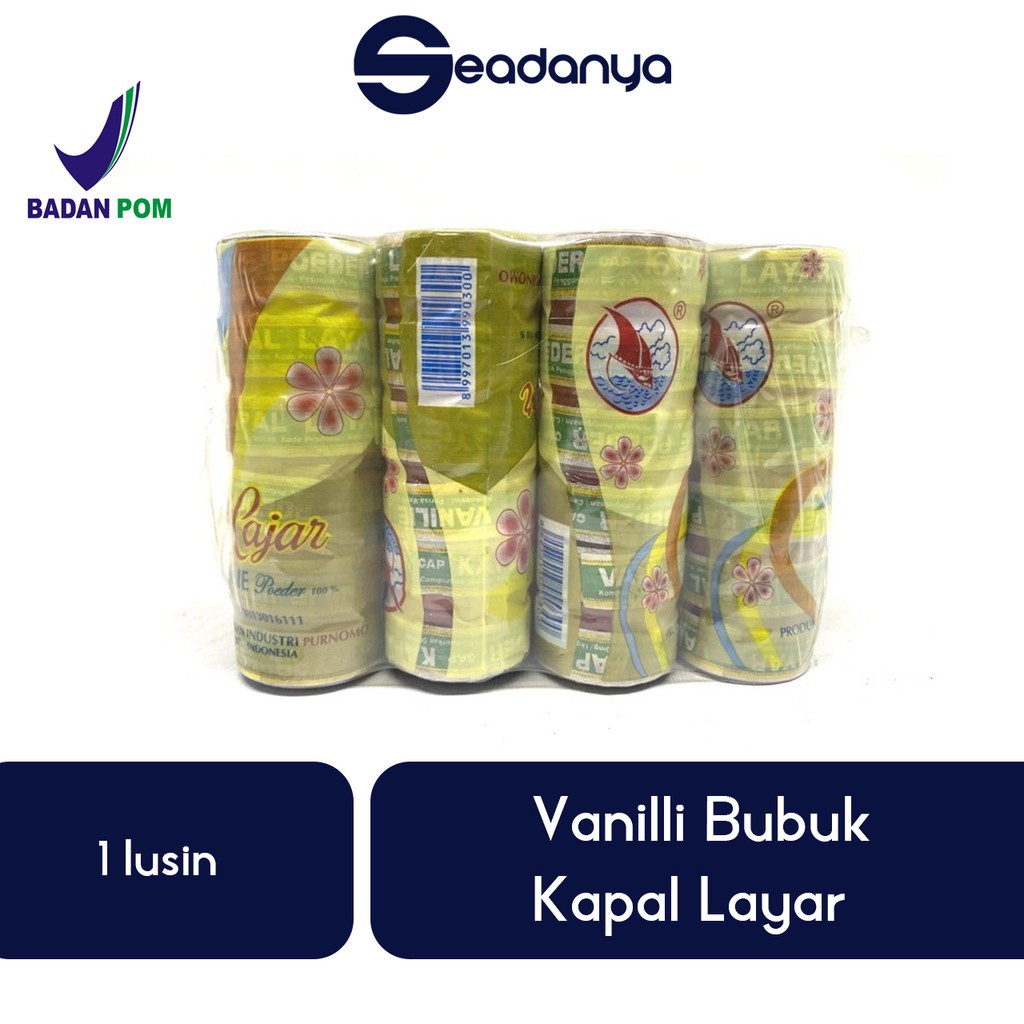 

Vanili Layar Cepuk 1lusin Kapal Layar - Perisa - Perasa Vanilla Powder - Mudah Digunakan