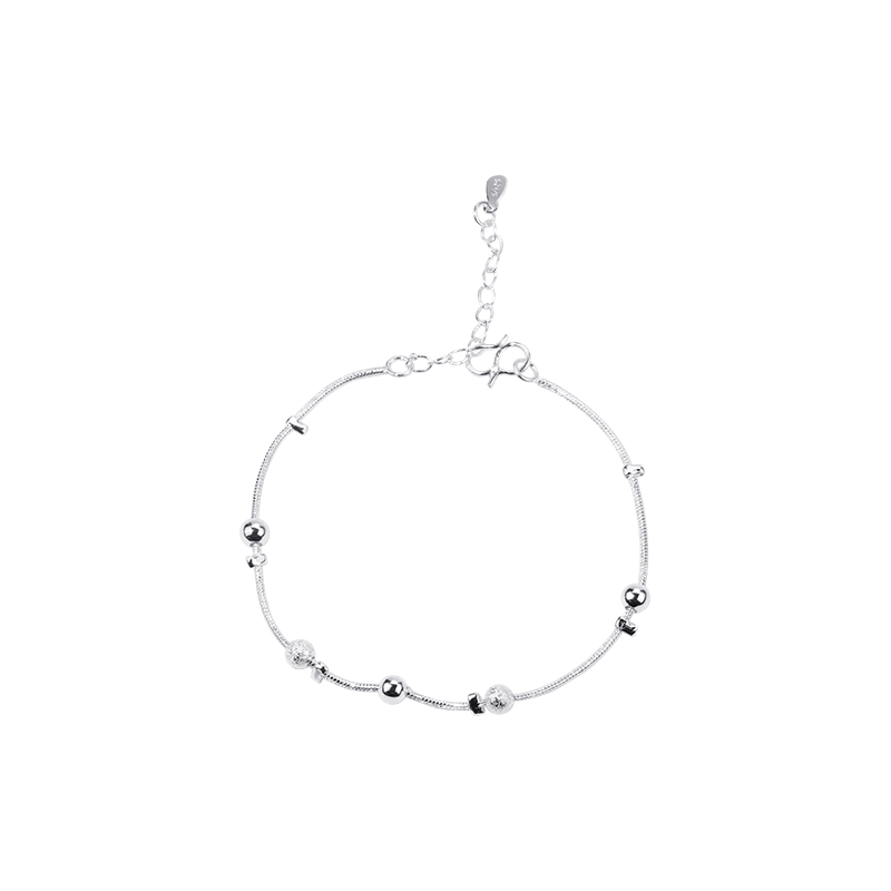 Fashion Aksesoris S925 Sterling Silver Bracelet Bead Modeling Desain Kepribadian Sederhana