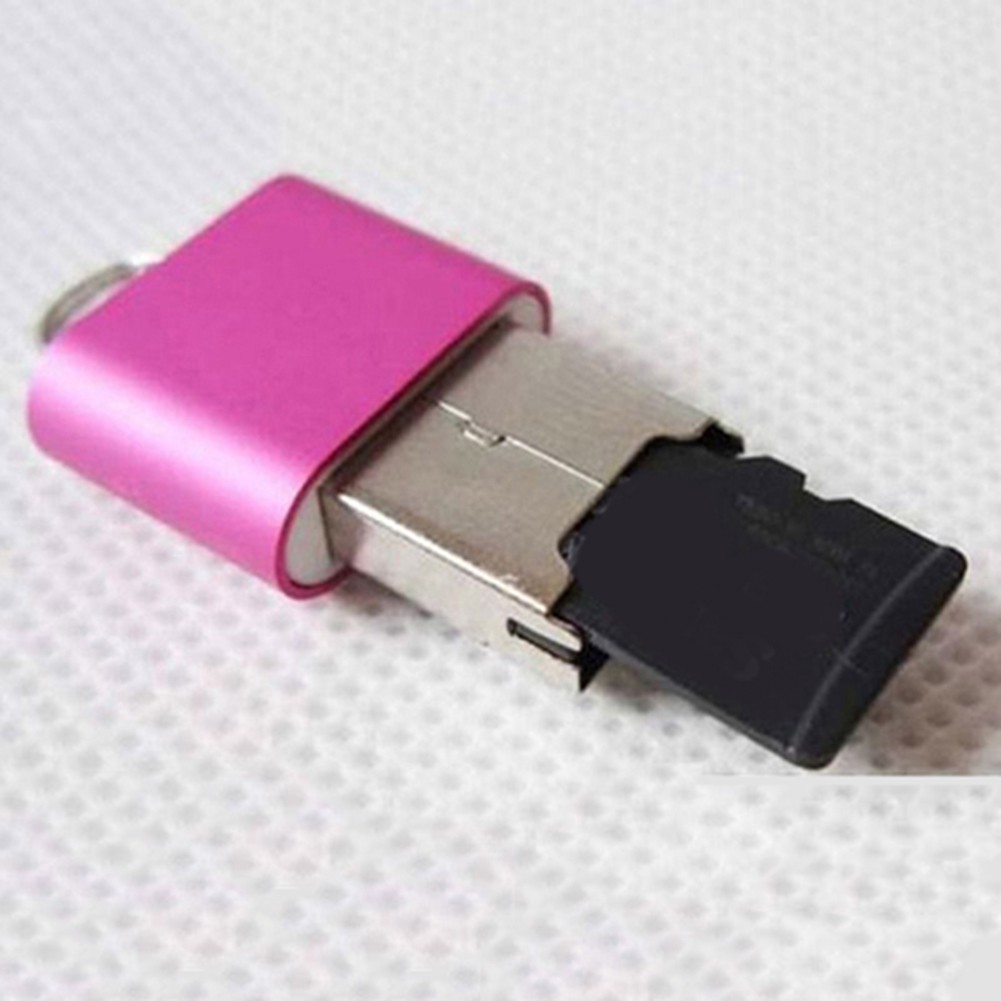 Card Reader Adapter Portable Mini USB 2.0 SD TF T-Flash Memory