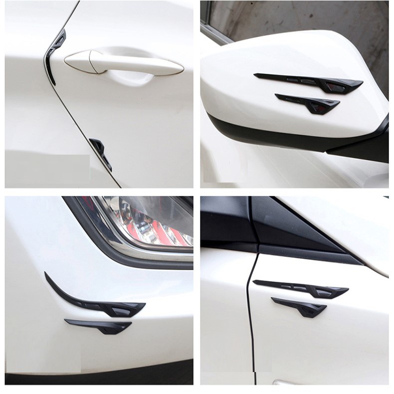 Car Carbon Body, Door,Bumper,Spion Guard 8 Pcs/Set | Pelindung Lecet Mobil