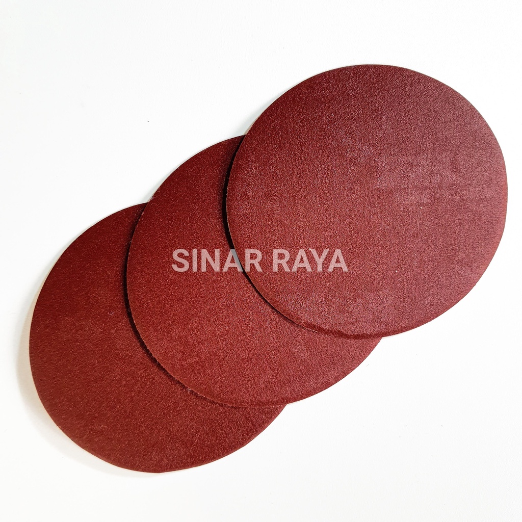 Amplas Bulat 4 Inch 1 box / Amplas Velcro 4 inch 100 lembar