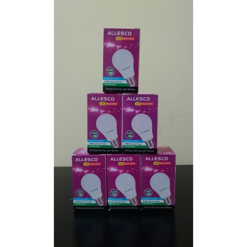 [WS] Lampu Bohlam LED Allesco 3/5/7/9/12/15 watt