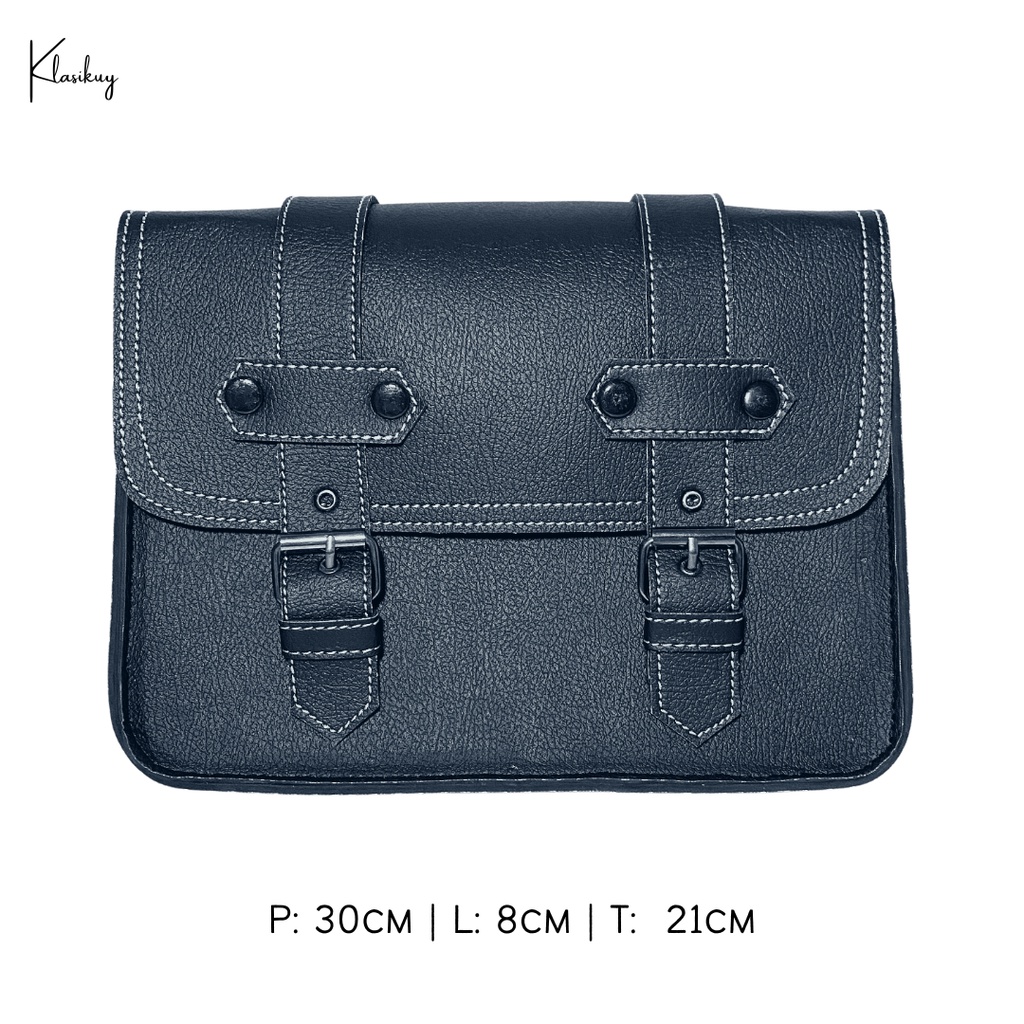 KLASIKUY - Model 07 : Tas Motor Side Bag Samping Motor Klasik Custom Japstyle