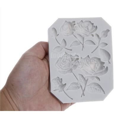 3D Silicone Mold Fondant Cake Decoration - Style of Roses