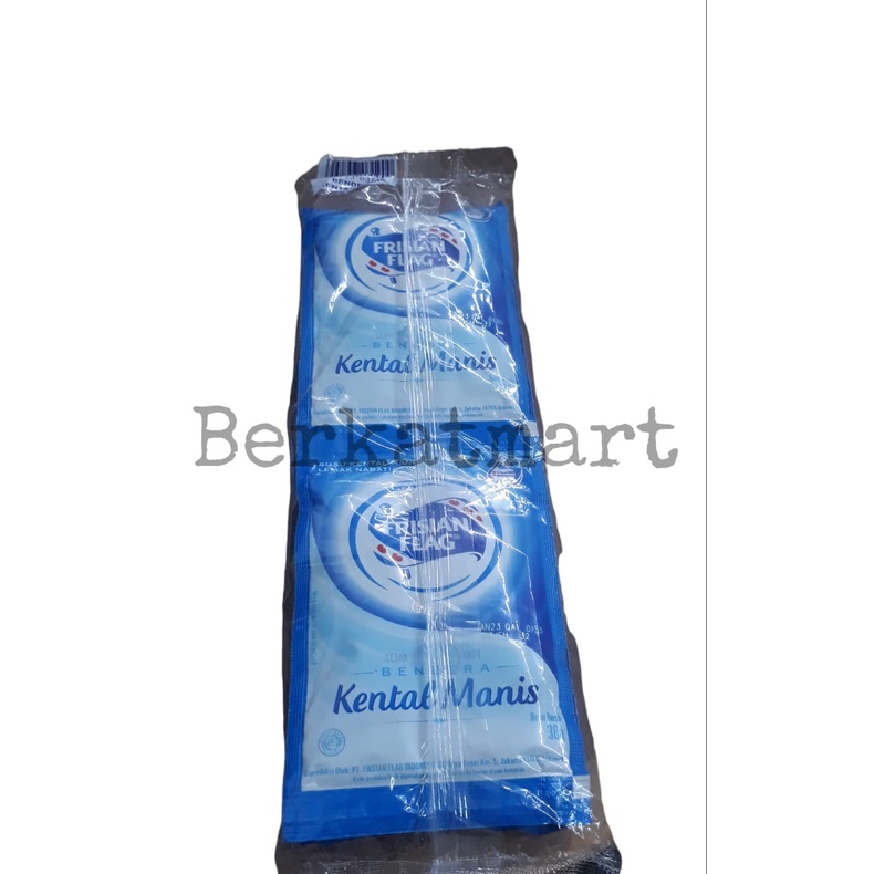 

Frisian Flag Putih Sachet 6x37gr Kental Manis Susu Bendera SKM