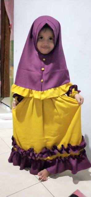 GAMIS / DRESS ANAK PEREMPUAN BAHAN ADEM HARGA MURAH MERIAH