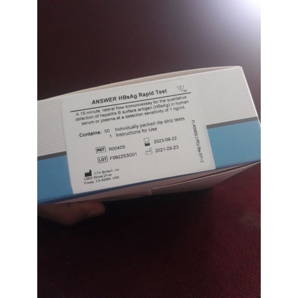 Hbsag Answer / Hbsag strip test / test hepatitis B / Alat tes hepatitis B  / Perpcs