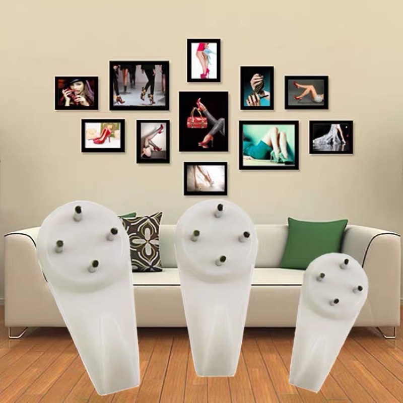 paku Dinding Tanpa Bor | Wall hook kaitan paku bingkai gantungan ram besi wire grid wall gantungan b