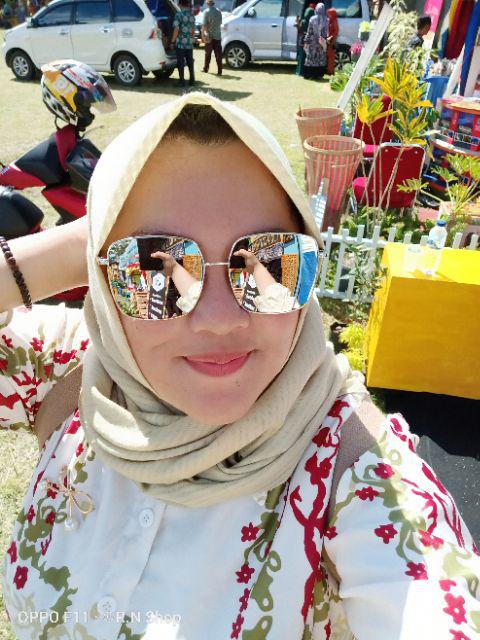 [bayar Di Tempat]square Glasses Frame Women Retro Brand Designer Sunglasses For Female New Summer