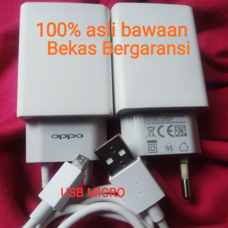 CHARGER CASAN OPPO CABUTAN HP ORIGINAL 100% 2A,/ A3S/A5S/A12/A31/A15/F5/F7 ori bawaan/bekas bawaan H