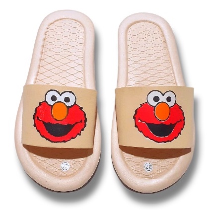 Sandal Selop Wanita Dewasa Motif ELMO Trend Terbaru