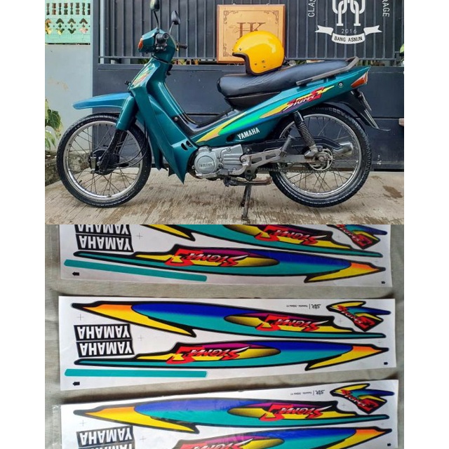 STRIPING YAMAHA SIGMA HIJAU STIKER LIS STANDAR ORI