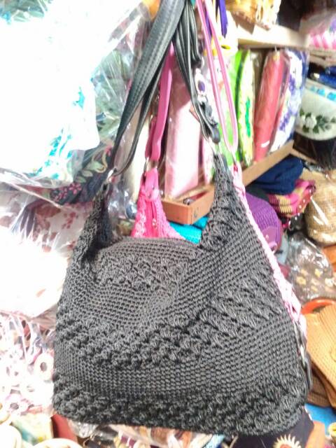 Tas Rajut Kerja Hobo Bag