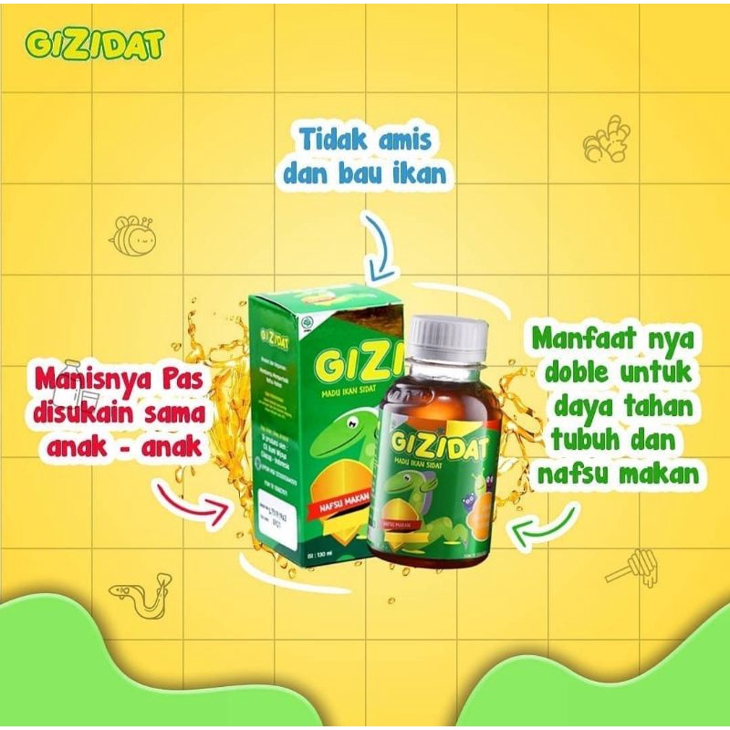 Gizidat penambah nafsu makan &amp; berat badan 130 ml