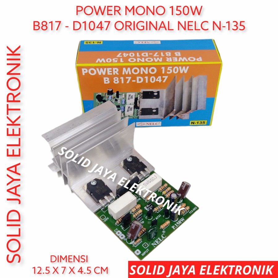 KIT POWER OCL MONO 150W B817 - D1047 ASLI AMPLIFIER AMPLI 150 W WATT 1047 817 - 135 N 135 NELC ASLI