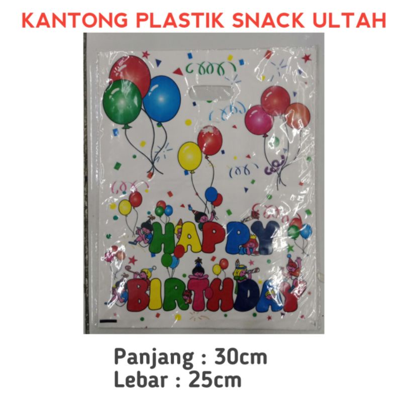 KANTONG PLASTIK SNACK ULTAH ISI 10 PCS