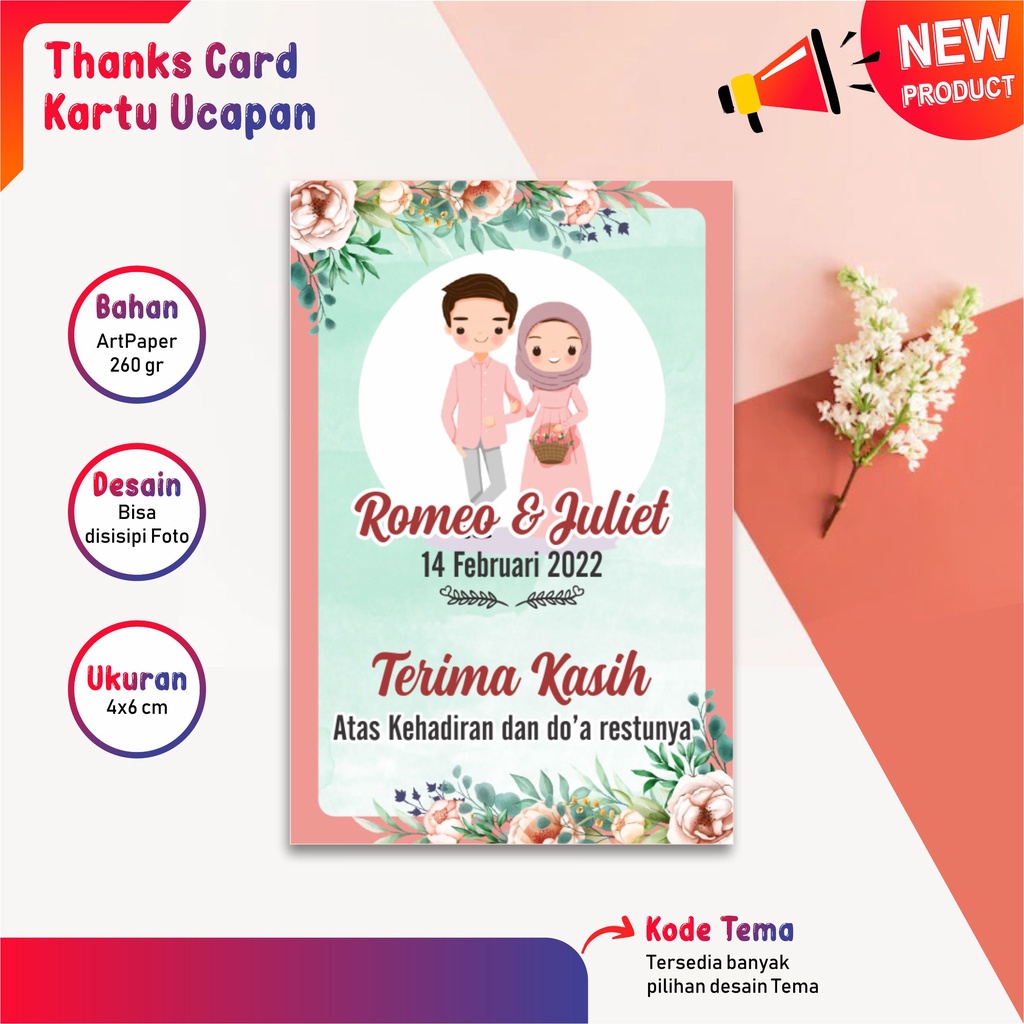 

TCW 2 ~ Wedding Card / Kartu ucapan pernikahan kartu souvenir Thanks Card wedding card Label Produk Label Kemasan hangtag kartu ucapan rustic / gift card wedding / kartu penukaran souvenir pernikahan