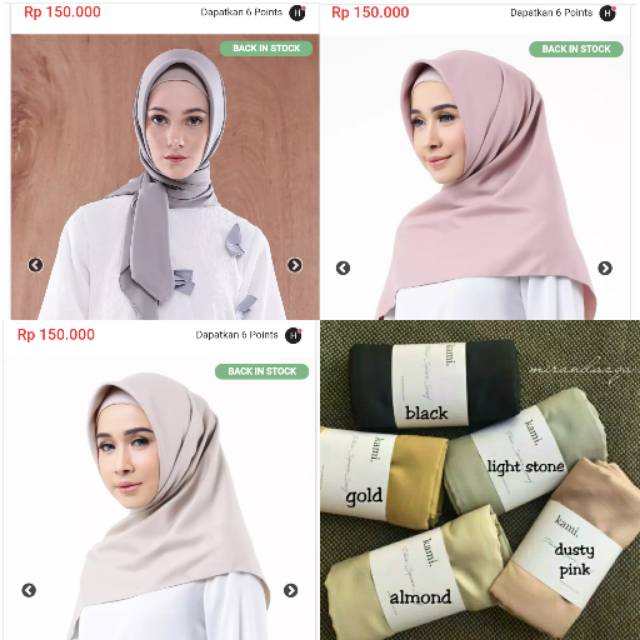 SALE sateen scarf by kami idea / plain scarf by kamiidea