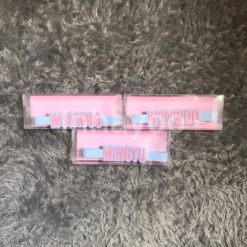 [READY STOCK] SEVENTEEN SVT OFFICIAL LIGHTSTICK ACCESSORY WONWOO MINGYU SEALED