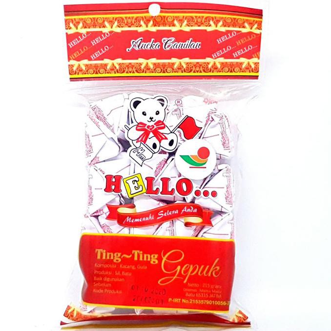 

Produk Terbaik] Hello Ting Ting Gepuk 215Gr | Kacang Tanah Wijen Enting Karamel Asli