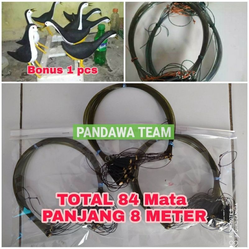 RACIK JEBAKAN BURUNG 84 MATA 8 METER + BONUS BONEKA RUAK RUAK