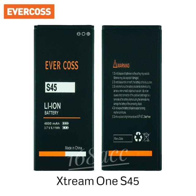 Baterai Batere Ever coss S45 Face Unlock 4G Batre Evercoss Xtream One S45 Batrei