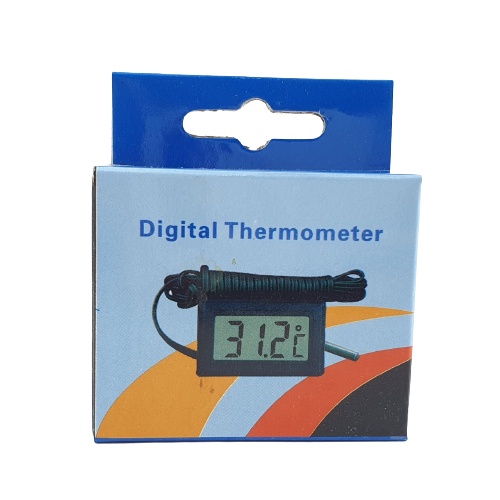 Thermometer Aquarium Digital Probe Alat Ukur Suhu Mini Termometer Waterproof