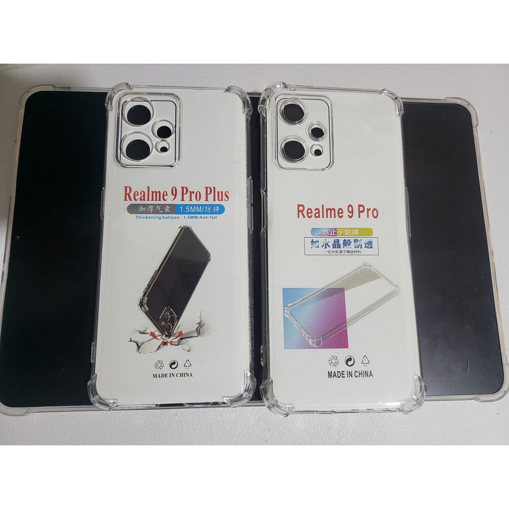 Soft Case Silikon Realme 9 4G Realme 9 Pro Realme 9 Pro Plus Bening Transparant Airbag Anti Crack Tebal