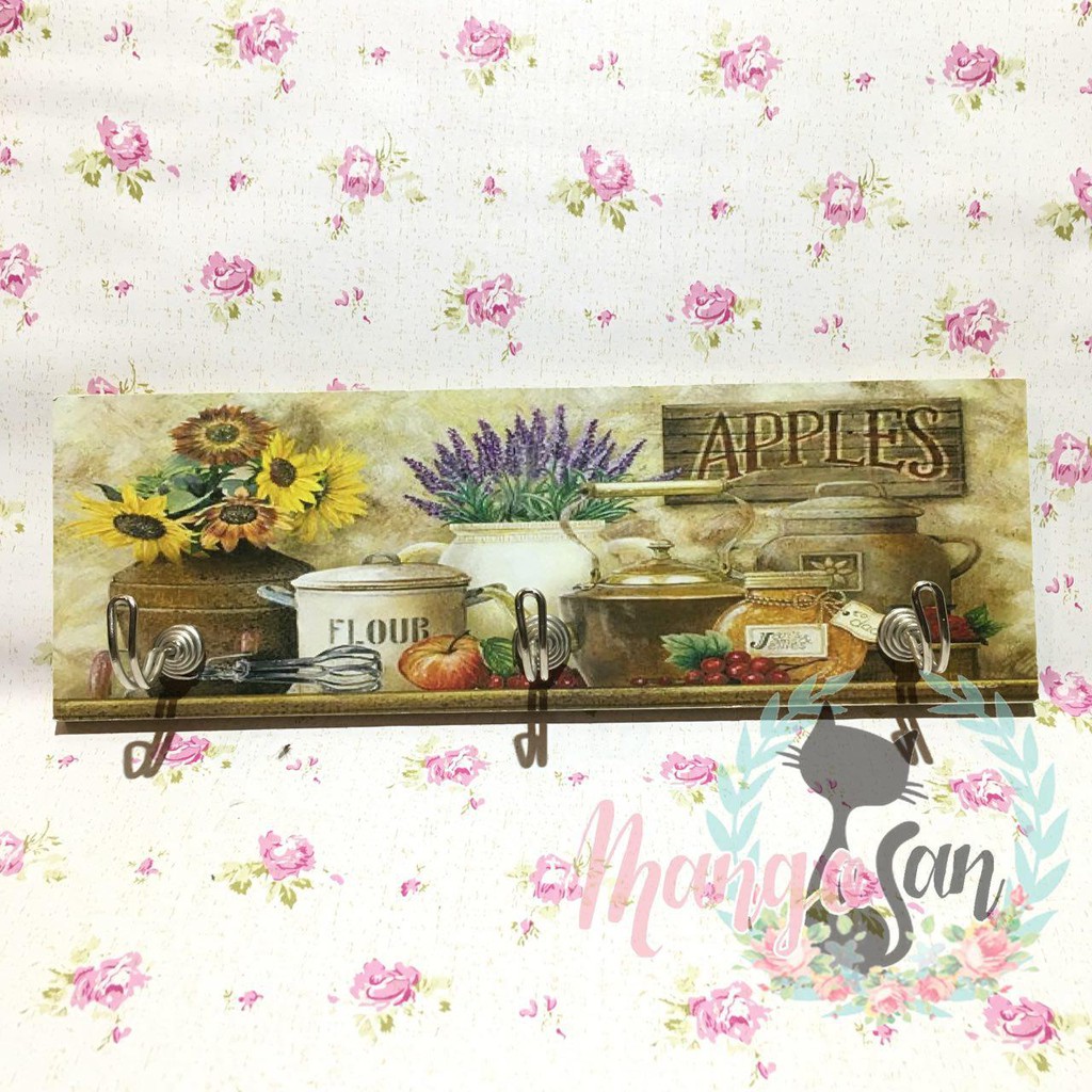 Gantungan Capstock | Wall Deco | Hiasan Dinding Shabby Chic Retro Vintage Scandinavian Kitchen Dapur
